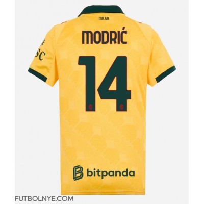 Camiseta AC Milan Luka Modric #14 Tercera Equipación para mujer 2025-26 manga corta Camiseta AC Milan Luka Modric #14 Tercera Equipación para mujer 2025-26 manga corta